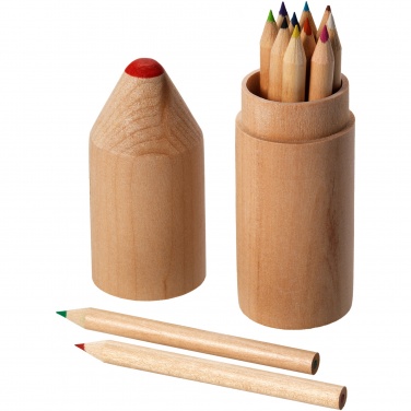 Logotrade promotional merchandise photo of: Bossy 12-piece coloured pencil set