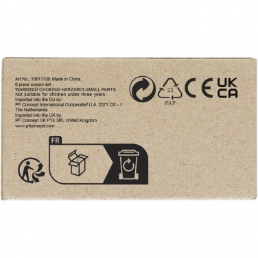 Logotrade promotional products photo of: Ayo 6-piece coloured crayon set