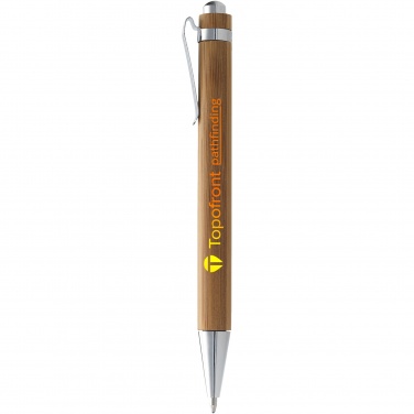 Logo trade corporate gifts image of: Celuk bamboo ballpoint pen