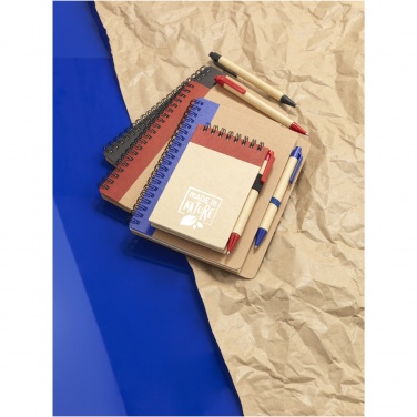 Logo trade promotional giveaway photo of: Priestly recycled notebook with pen