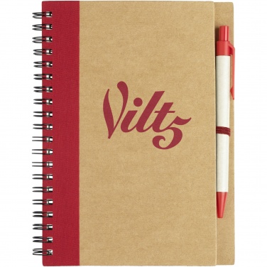 Logotrade promotional gift image of: Priestly recycled notebook with pen