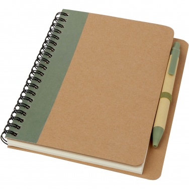 Logo trade promotional merchandise picture of: Priestly recycled notebook with pen