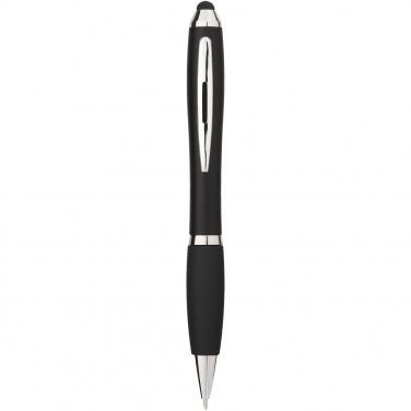 Logotrade promotional merchandise image of: Nash coloured stylus ballpoint pen with black grip