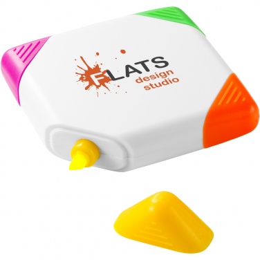 Logotrade promotional item image of: Trafalgar square-shaped 4-colour highlighter