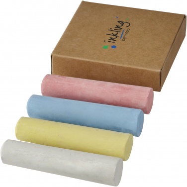 Logotrade corporate gift picture of: Screech 4-piece chalk set