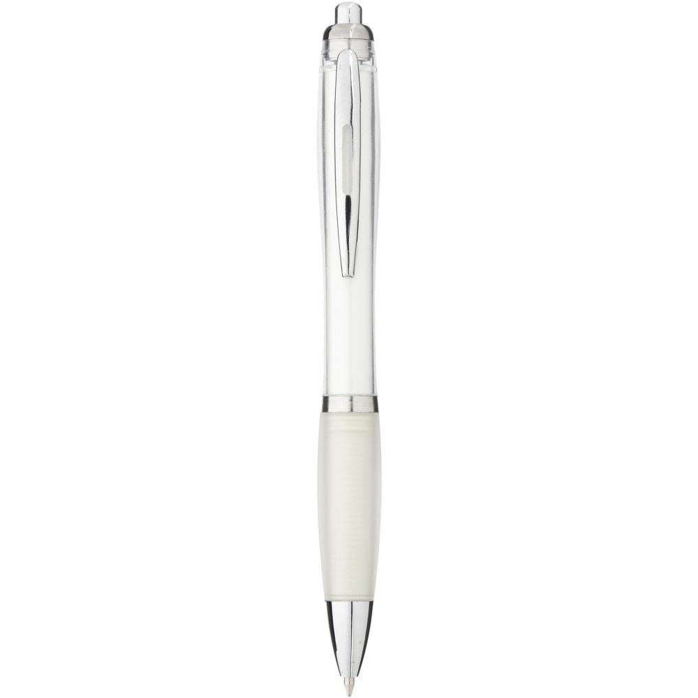 Logo trade promotional merchandise picture of: Nash ballpoint pen coloured barrel and grip