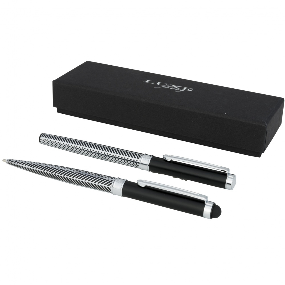 Logo trade promotional giveaway photo of: Empire duo pen gift set