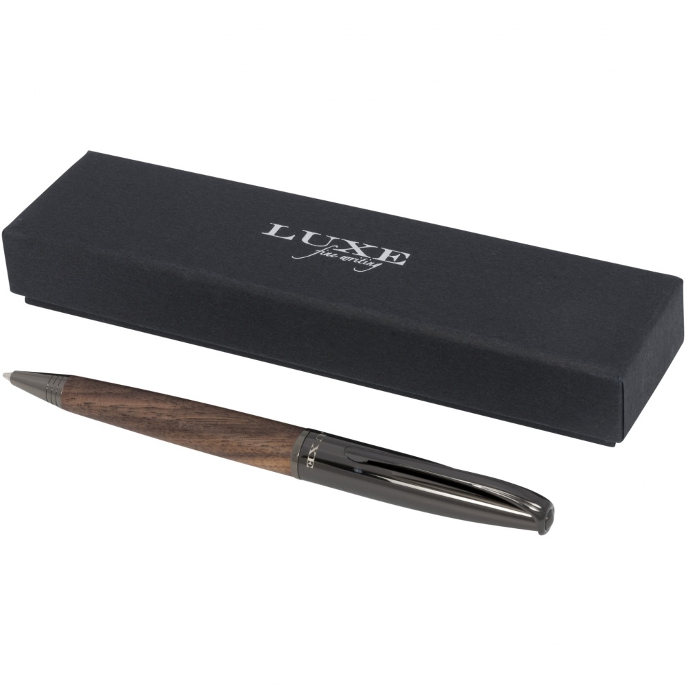 Logo trade promotional item photo of: Loure wood barrel ballpoint pen
