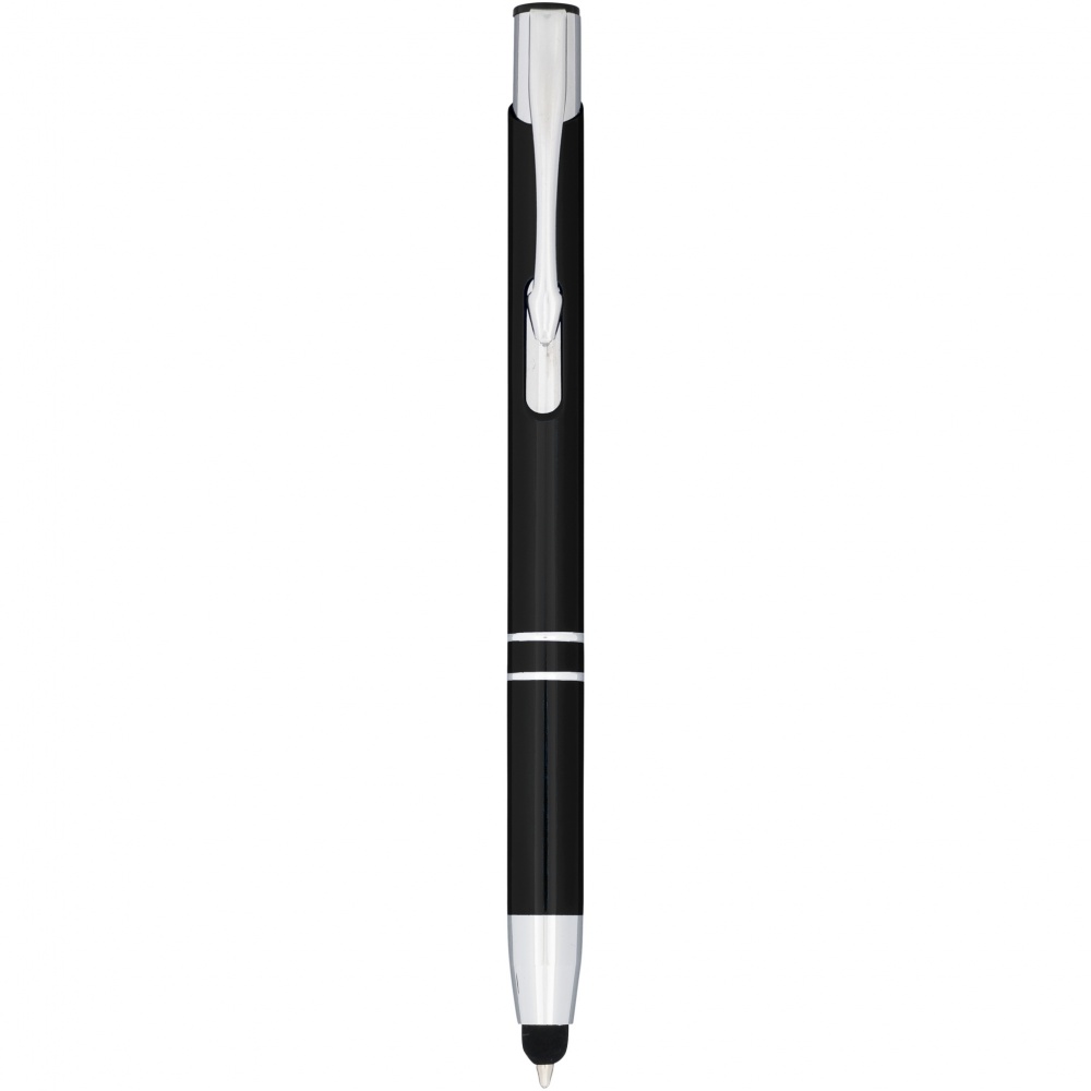 Logotrade promotional product image of: Moneta anodized aluminium click stylus ballpoint pen