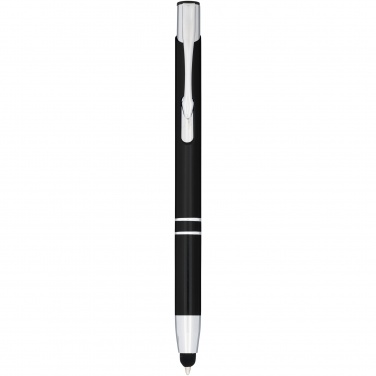 Logo trade business gift photo of: Moneta anodized aluminium click stylus ballpoint pen