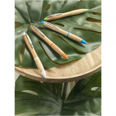 Logotrade business gift image of: Nash bamboo ballpoint pen