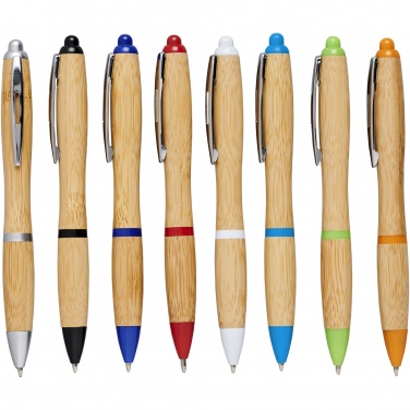Logo trade promotional merchandise picture of: Nash bamboo ballpoint pen