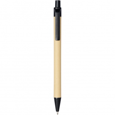 Logotrade promotional product picture of: Berk recycled carton and corn plastic ballpoint pen