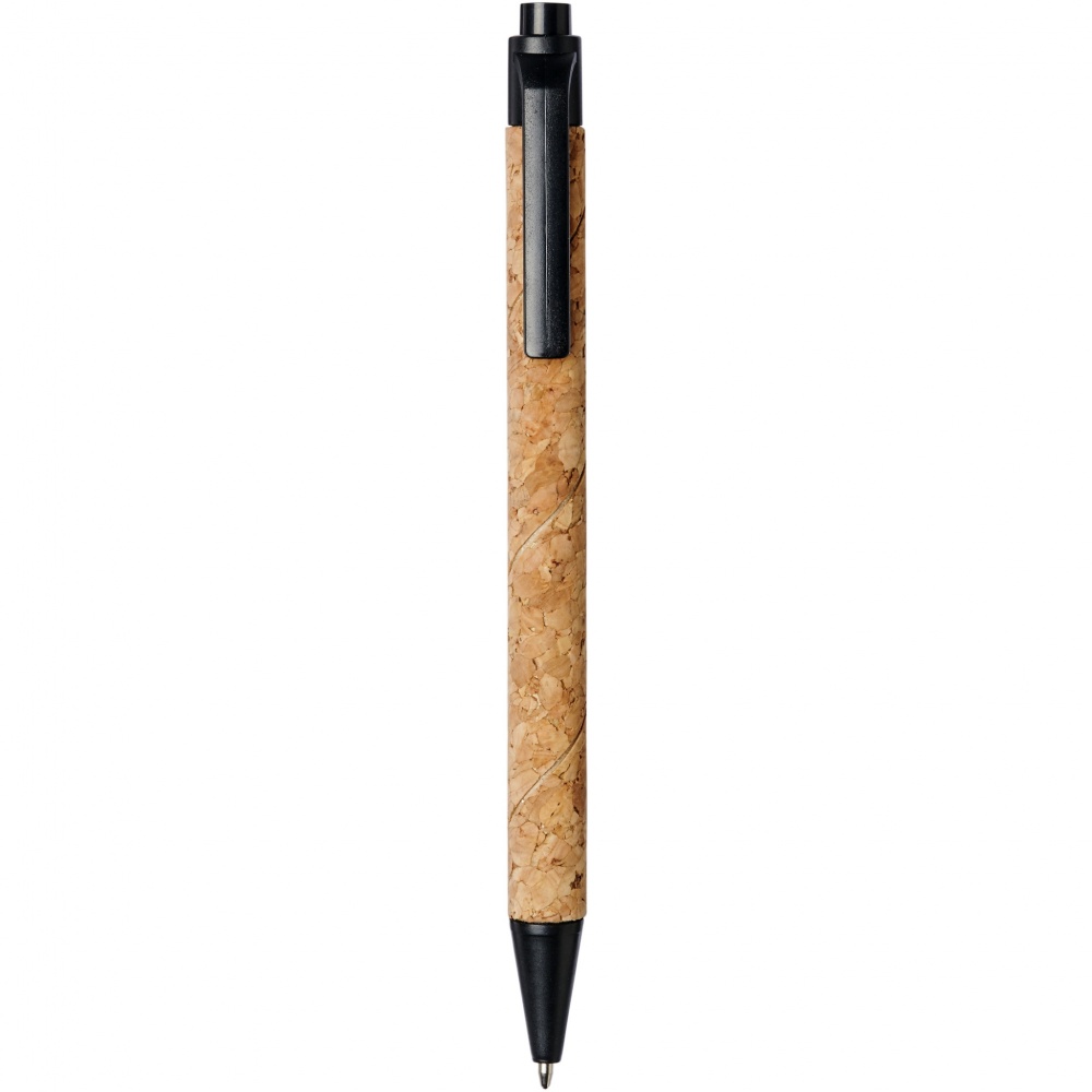 Logo trade promotional merchandise image of: Midar cork and wheat straw ballpoint pen