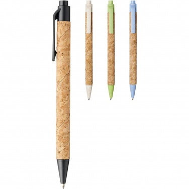 Logotrade advertising product image of: Midar cork and wheat straw ballpoint pen