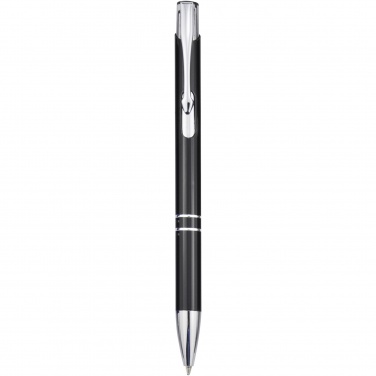 Logo trade promotional gift photo of: Moneta aluminium click ballpoint pen (black ink)