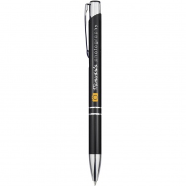 Logo trade promotional product photo of: Moneta aluminium click ballpoint pen (black ink)