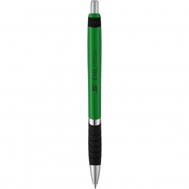 Logo trade advertising products picture of: Turbo ballpoint pen with rubber grip