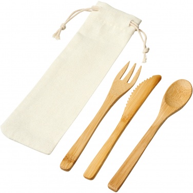 Logo trade corporate gifts image of: Celuk bamboo cutlery set
