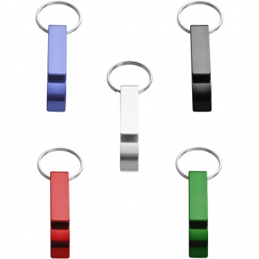 Logo trade promotional product photo of: Tao bottle and can opener keychain
