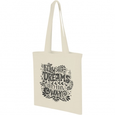 Logo trade advertising products image of: Carolina 100 g/m² cotton tote bag 7L