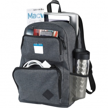Logo trade promotional product photo of: Graphite Deluxe 15" laptop backpack 20L