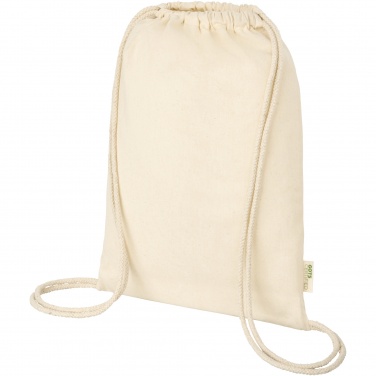 Logo trade business gift photo of: Orissa 100 g/m² organic cotton drawstring bag 5L