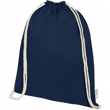 Logo trade corporate gifts picture of: Orissa 100 g/m² organic cotton drawstring bag 5L