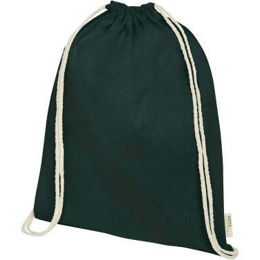 Logo trade advertising products image of: Orissa 100 g/m² organic cotton drawstring bag 5L
