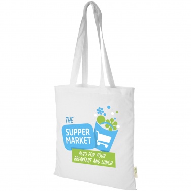 Logo trade business gifts image of: Orissa 100 g/m² organic cotton tote bag 7L
