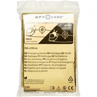 Logo trade advertising products image of: Frederik 2-function emergency blanket
