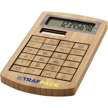Logotrade promotional gift picture of: Eugene calculator made of bamboo