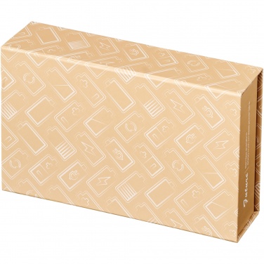 Logotrade business gift image of: Future 6000 mAh bamboo/fabric wireless power bank