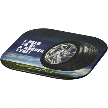 Logotrade corporate gift picture of: Brite-Mat® square coaster with tyre material
