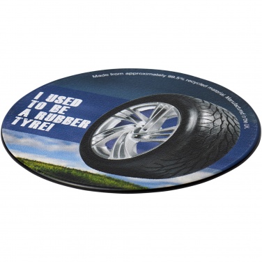 Logotrade business gifts photo of: Brite-Mat® round coaster with tyre material