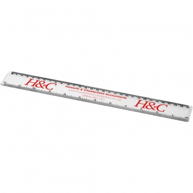Logo trade promotional giveaways image of: Renzo 30 cm plastic ruler