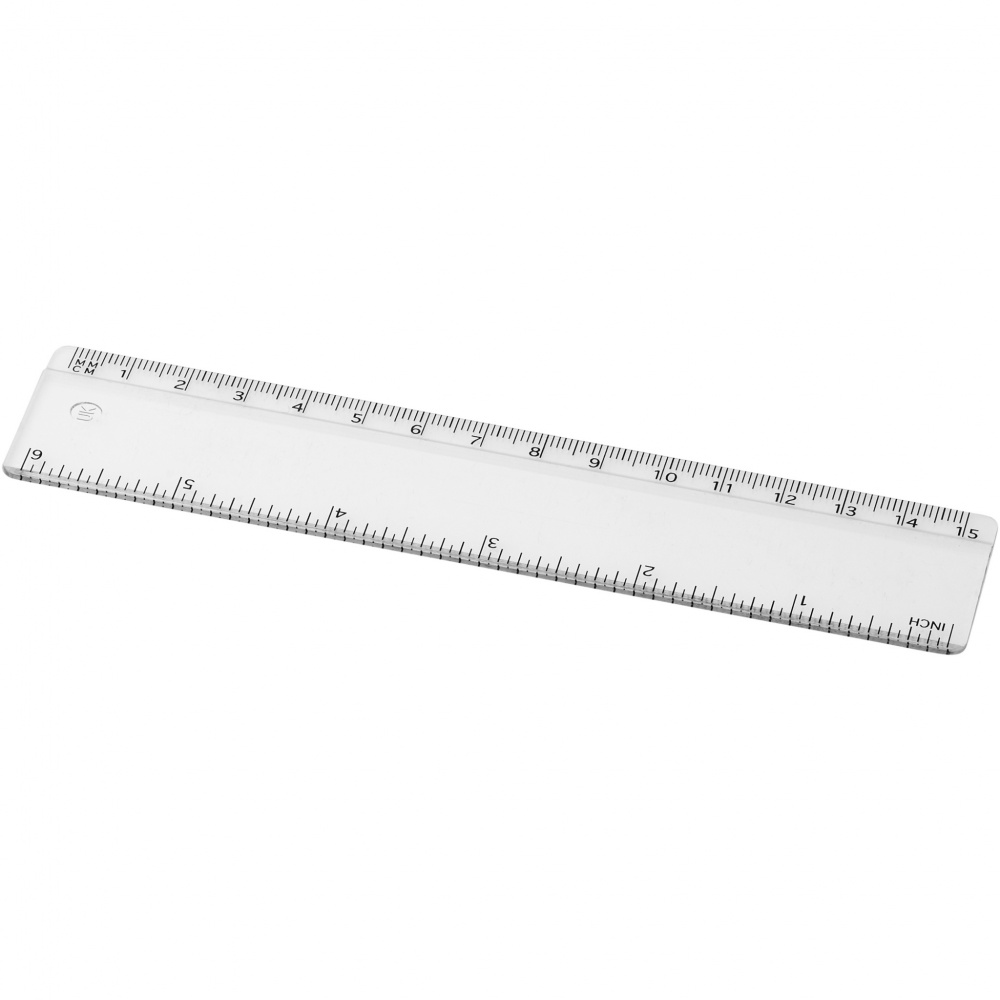 Logo trade business gifts image of: Renzo 15 cm plastic ruler