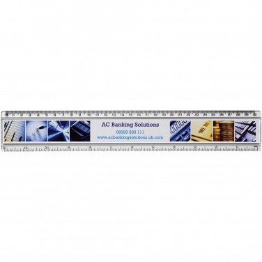 Logo trade promotional products picture of: Ellison 30 cm plastic insert ruler