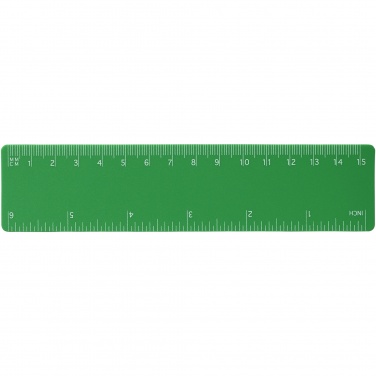 Logo trade promotional merchandise picture of: Rothko 15 cm plastic ruler