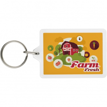 Logo trade business gifts image of: Vito C1 rectangular keychain