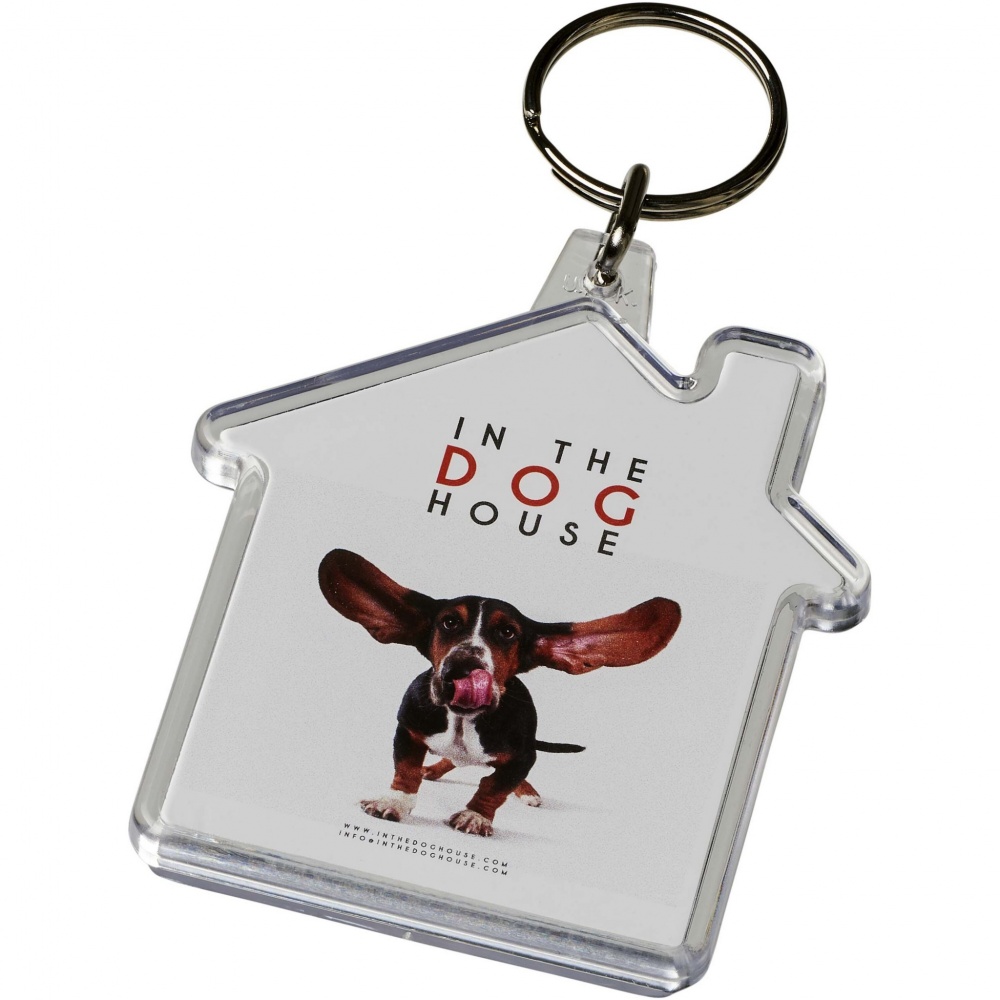 Logo trade promotional products picture of: Combo house-shaped keychain