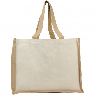 Logo trade promotional items picture of: Varai 320 g/m² canvas and jute shopping tote bag 23L