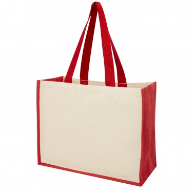 Logotrade promotional item image of: Varai 320 g/m² canvas and jute shopping tote bag 23L