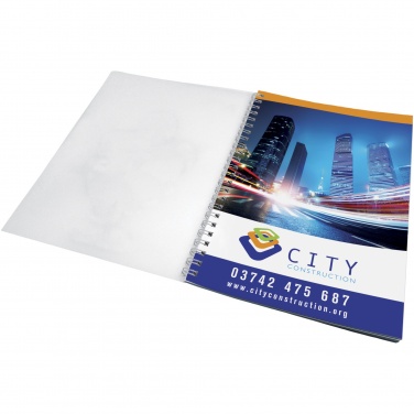 Logo trade corporate gifts image of: Desk-Mate® wire-o A5 notebook PP cover