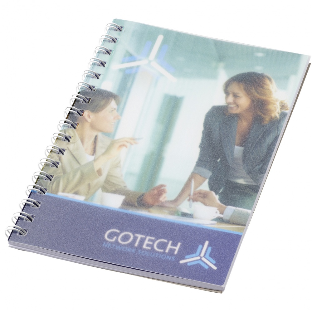 Logotrade corporate gift image of: Desk-Mate® spiral A6 notebook PP cover
