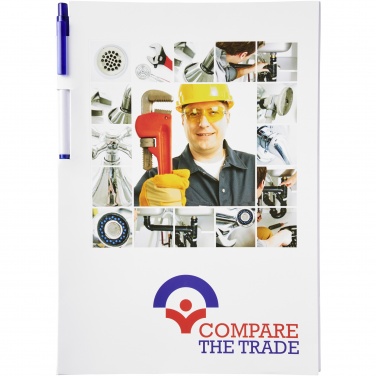 Logo trade promotional products image of: Essential conference pack A4 notepad and pen
