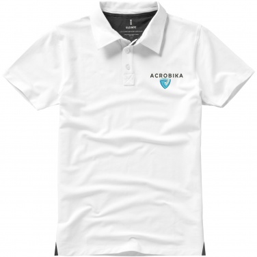 Logo trade promotional giveaways picture of: Markham short sleeve men's stretch polo