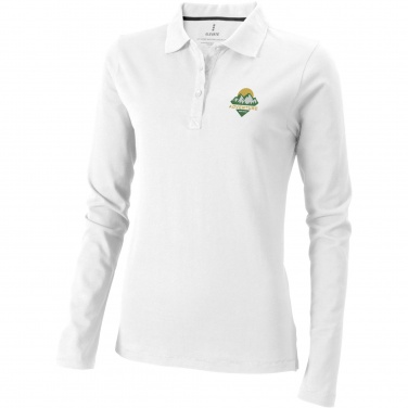 Logo trade corporate gift photo of: Oakville long sleeve women's polo