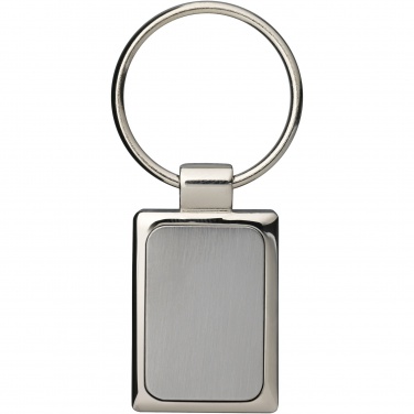 Logo trade promotional gifts image of: Sergio rectangular metal keychain
