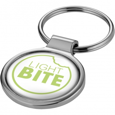 Logo trade promotional giveaways image of: Orlene round keychain